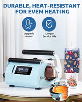 OFFNOVA 2 in 1 Dual 40 OZ Tumbler Heat Press Machine Double Station Combo Mug Heat Press Machine for 30oz 40oz Tumbler Top and Tapered Bottom Full Wrap Sublimation Printing OFFNOVA