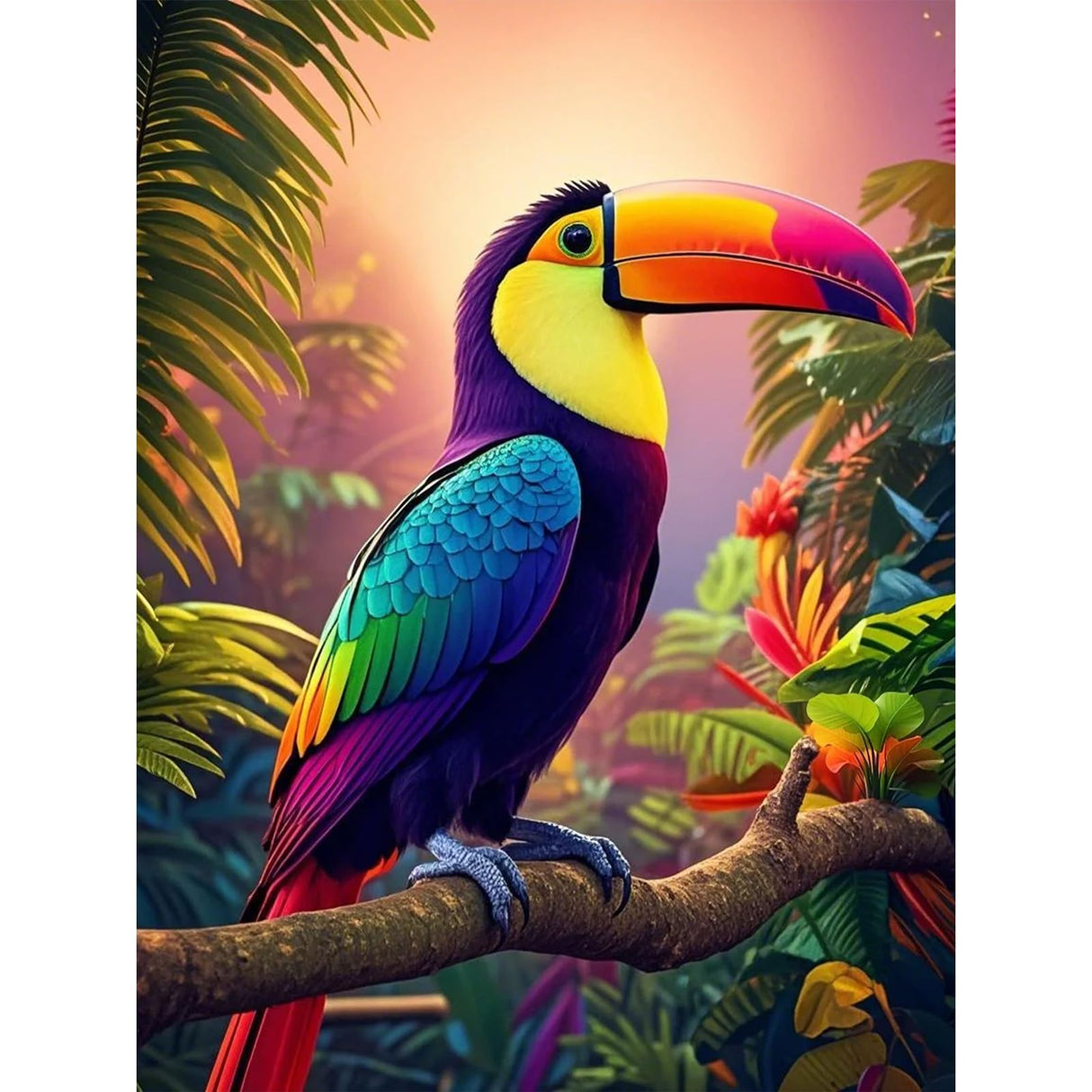 Chionox Bird Diamond Art Kits for Adults,Bird Diamond Painting Kits for Adults Beginners,5D Round Full Drill Diamond Art Craft for Home Wall Decor 12x16 inch Chionox