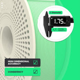 eSUN Matte PLA Refilament 1.75mm and Upgarded eSpool+ Set, Reusable and Removable Filament Spool Replacement with 3D Printer Refill Matte PLA,Dark Grey eSUN