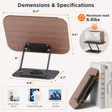 BEAUTRIP Book Stand for Reading, Foldable Book Holder for Desk Hands Free, Display Stand for Office, Kitchen, Cookbooks, Textbook, Recipe, Magazines, Tablets and Laptops with 360° Rotating Base BEAUTRIP