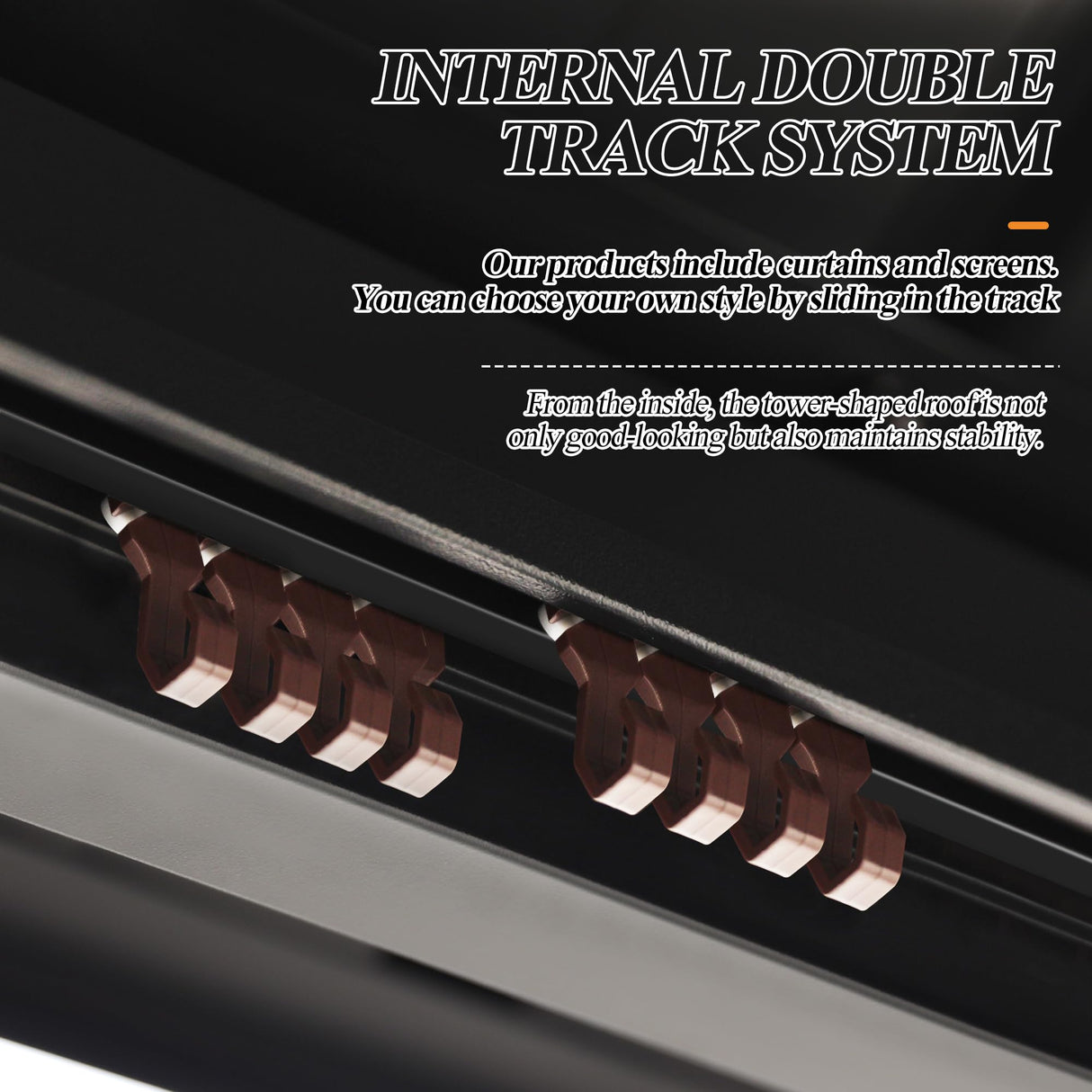 GARTOO 10x10FT Outdoor Hardtop Gazebo with Double Roof - Heavy-Duty Galvanized Steel Top Aluminum Frame Gazebo with Breathable Netting & Privacy Curtain for Patio, Porch, Garden, Lawn, Deck, Backyard GARTOO