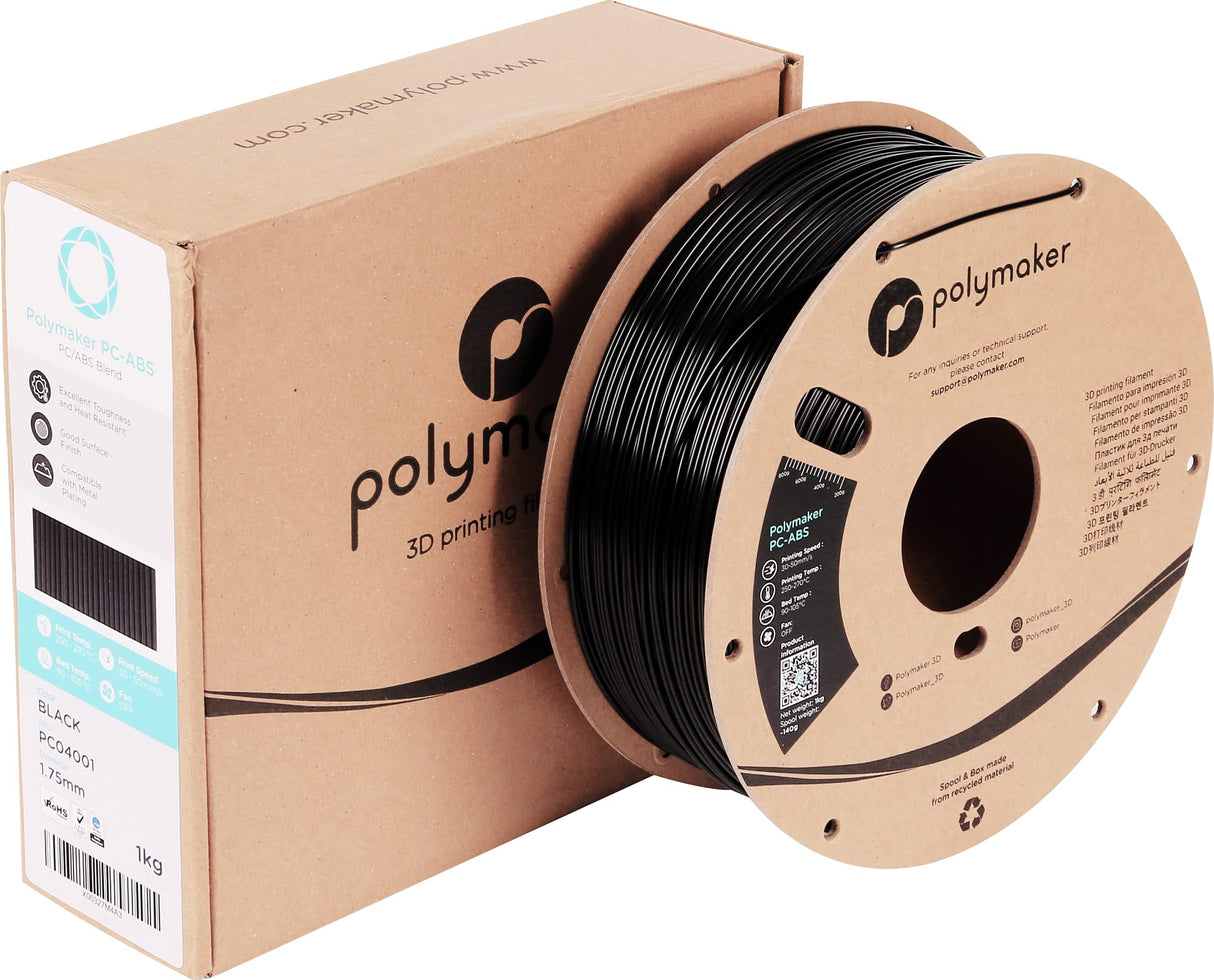 Polymaker PC-ABS Black - 1.75 mm - 1 kg POLYMAKER