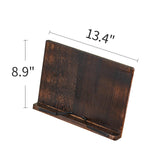 GZQWDC Wooden Book Stand Holder Adjustable,Portable Desktop Organizer for Cookbooks/Tablets,Hands Free Reading Rest with Ergonomic Design, Fits Books & iPads GZQWDC