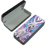 JZHYOAN DIY Diamond Painting Handmade 5D Sunglasses Holder Diamond Art Eyeglass Case Kit Dog Special Pattern Portable Storage Box for Gift Giving Indoor Outdoor Office Multi-Scenes JZHYOAN