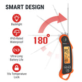 ThermoPro TP710 Instant Read Meat Thermometer Digital for Cooking, 2-in-1 Waterproof Kitchen Food Thermometer with Dual Probes and Dual Temperature Display for Oven, Grilling, Smoker & BBQ ThermoPro
