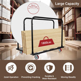 Eastrexon Folding Table Cart, Heavy Duty Table Dolly w/ 5" PU Swivel Wheels, Drywall Dolly Cart w/ 1800 LBS & 10 Table Capacity for Party Events, Hotel, Factory, Warehouse, (45.6" L x 29" W x 39" H) Eastrexon