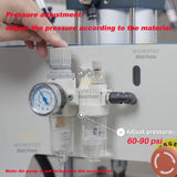 16x24 Pneumatic Dual Heat Press Machine Auto Sliding & Up-Open - Industrial Heat Transfer Double Station Automatic Press with Infrared Positioning for T-Shirt Sublimation Printing WUMSTOT