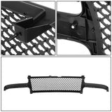 DNA MOTORING GRF-001-T1-MBK Badgeless Diamond Mesh Front Bumper Grille Compatible with 99-02 Silverado 1500 2500, 00-06 Tahoe/Suburban 1500 2500, Matte Black DNA MOTORING