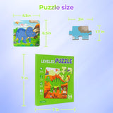 Nattork Magnetic Puzzle Book for Toddlers 3-6 Girls Boys,Travel Puzzles Game for Kids Ages 3-6,Learning Magnet with Fun for 3 4 5 6 Years Old Children Boys Girls Dinosaur Nattork