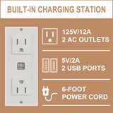 Makeup Vanity with Glass Top, White Vanity Desk with Mirror and Lights, Big Vanity with Drawers & Cabinets for Bedroom, Cute Vanity with Crystal Knobs & Power Outlet for Women, Girls IFSEB