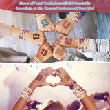 Goldwise Friendship Bracelet Kit 4 Boxes-13056 Pcs 72 Colors Bracelet Making Kits with Clay Beads, 7200 Pcs Glass Seed Beads and 3 Styles Letter Beads with Charms for Bracelet Making Gift Goldwise