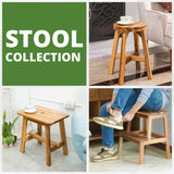 BEEFURNI 2 Step Wood Stool, Wooden Stepping Stools for Adults & Kids 350 lbs, Kids Stepping Chair, Bathroom, Bedroom Bench, Closet Climbing Chair, Easy to Assemble, 1 Year Manufacturer Warranty BEEFURNI