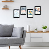 4x6 Picture Frame Set of 12, Wood Photo Frame for 4x6 Pictures, Tabletop or Wall Mount Display Picture Frames for Prints, Photos, Paintings, Landscape and Kids Artwork (Black) HappyHapi