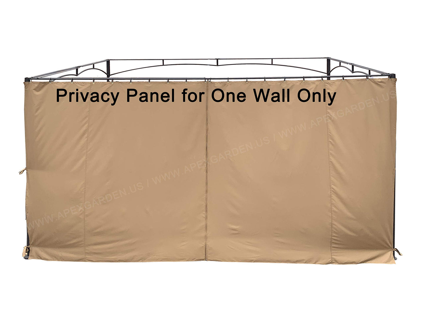 APEX GARDEN Universal 14-ft Privacy Panel Curtain/Side Wall Sunshade (One Side Only) (14 Ft., 168"(W) x 84"(H)) - WoodArtSupply