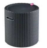 Keter Cool Side Table Cooler 3 in 1 Outdoor Patio Table and Ice Chest Storage, Ideal Hot Tub Table, Decor and Outdoor Patio Bar, Portable Bar, Graphite Keter