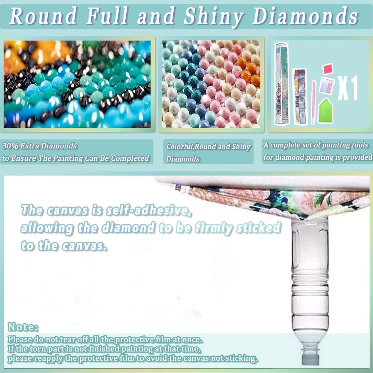 KICHANG White Retro Diamond Painting Diamond Art Kits for Adults,5D Diamond Art Crafts,Round Full Drill Diamond Dots Diamond Art Kits for Home Decor&Gift-11.8x15.7in KICHANG