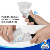 MR.SIGA Soap Dispensing Dish Brush Storage Set, Kitchen Brush with Holder for Pot Pan Sink Cleaning MR.SIGA