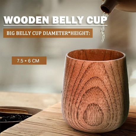 KUCKOW Wooden Tea Cups Top Grade Natural Solid Wood Tea Cup 4 Pack,Wooden Teacups Coffee Mug Wine Mug for drinking Tea Coffee Wine Beer Hot Drinks,100-200 ML Hand-made musoxian