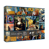 Cat Puzzles for Adults 1000 Piece, Kitten Animal Jigsaw Puzzle, Classic Artists Cat Puzzles for Adults Funny IdeaBazar