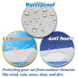 Strong Camel 10 x 20 Carport Canopy Replacement Cover Valance Canopy Replacements Top with Ball Bungees White (Only Cover, Frame is not Included) Strong Camel