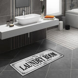 ROMAMIGO Grey Runner Rug, Farmhouse Kitchen Floor Mat, Non Slip Laundry Room Decor, Large (20 X 47 inch) ROMAMIGO