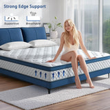 Laccard Full Size Mattress, 12 Inch Medium Firm Hybrid Full Bed Mattresses, Memory Foam Mattress in a Box for Pressure Relief, Individual Pocket Spring-Motion Isolation with Edge Support, CertiPUR-US Laccard