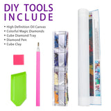 LOMSIOY DIY 5D Diamond Art Kits for Adults, Elephants Diamond Painting Kits for Beginner, Dreamcatcher Diamond Art with Round Full Drill Rhinestone Crafts Gem Arts for Home Wall Decor 12 * 16 inch LOMSIOY