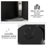 LyuHome Round Coffee Table Set of 2, Nesting Coffee Table and End Table Set Wood Small Circle Drum Side Table for Living Room Office, No Assembly LyuHome