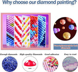 GOUOYANA Cocktail Diamond Art Kits for Adults,5D Diamond Art 6-Piece Set,DIY Full Drill Diamond Painting Kit,Home Wall Decor Diamond Painting (12x16 inch) GOUOYANA