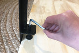 Shepherd Hardware 8130E 16" Adjustable Fit Table Clamp Legs, Black Shepherd Hardware