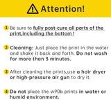 RESIONE W90B Water Washable 3D Printer Resin Almost Odorless LCD UV-Curing Resin 405nm Standard Photopolymer Resin for DLP MSLA LCD 3D Printing (Transparent Blue, 500g) RI RESIONE