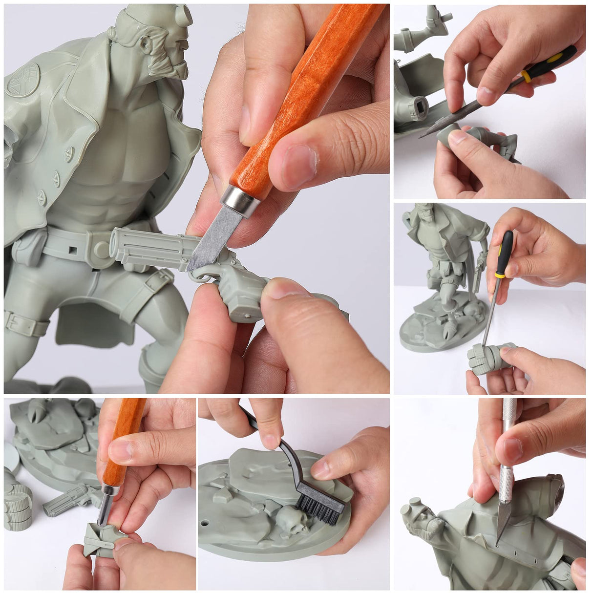 165 Pcs Pro Grade 3D Printing Tool Kit,3D Printer Tool Kits,Diverse 3D Printer Accessory & Electric Polishing Machine,Including Tool Box,for Remove/Trim and Finish 3D Print (Multi-Purpose)【HIJIRH】 HIJIRH