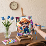 xcemhil Framed Paint by Numbers Kit for Kids and Adults, Paint by Numbers for Adults Cow, Cute Cow Kids Paint by Number Kits for Gifts and Home Decor 10x10in xcemhil