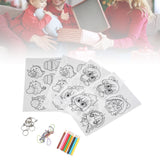 Shrinky Dink Sheets Set, Cartoon Dinosaurs and Girls Pattern Shrinky Plastic Sheet Kit with 10pcs Key Rings and Small Lanyards DIY Accessories for Crafts, Jewelry Making Cyrank