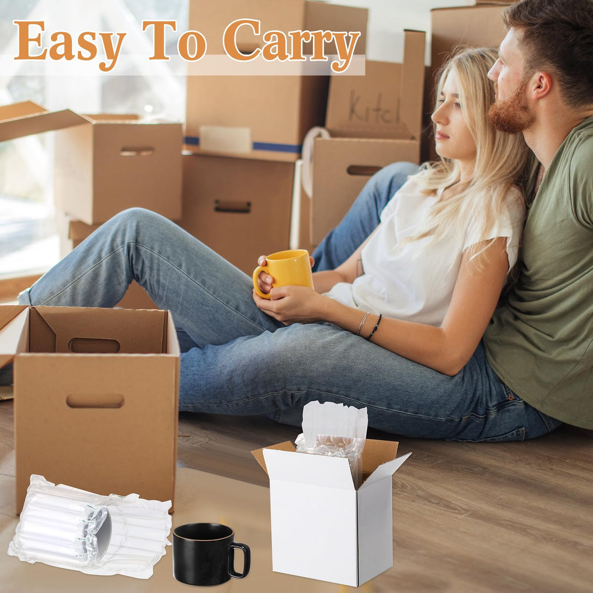 Weekgrat 25 Sets 6x4x6 Inches Mug Boxes for Gift, Small Shipping Cardboard Box with Bubble Pouch for 15oz Sublimation Coffee Mug Packaging Gift Box for Wrapping Shipping Storing Fragile Item (White) Weekgrat