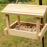 STARSWR Bird Feeders for Outside Hanging, Wild Bird Feeder House for Cardinals Finches Wooden Bluebird Feeder Mealworm Feeder Outdoor Wood Platform Bird House Feeder STARSWR