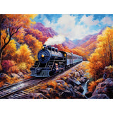 Amz Camel DIY 5D Diamond Art Kits (12 * 16 Inch),Mosaic Diamond Painting, Art for Train, Embroidery Full Drill for Landscape, Art Kits Rhinestone Craft for Home Wall Decor Amz Camel