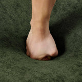 KEIKI 113" Oversized Chenille Curved Modular Sectional Sofa with High-Density Sponge, Upholstered Modern Style 4-Seater Compression Cloud Couch, No Assembly Needed, for Apartment, Living Room, Green KEIKI