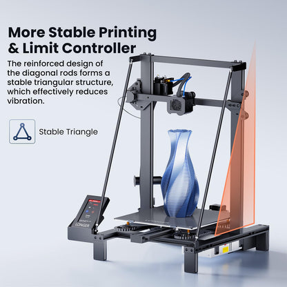 Longer LK5 Pro 3D Printer, FDM 3D Printer with Large Build Size 11.8x11.8x15.7in, 95% Pre-Assembled, Fully Open Source, Resume Printing, Silent Mainboard. Ideal for DIY Home and School Printi - WoodArtSupply