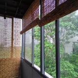 Bamboo Shades for Windows 70% Blackout Shades Blinds 10'' 20'' 26'' 28'' 30'' 34'' 36'' 38'' 42'' 48'' 54'' 60'' 72'' Width Bamboo Blinds Roller Shades for Patio Garden Balcony Cordless (Size : W60x7 Generic