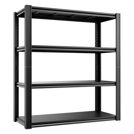 cynnda 4-Tier 40" W x 20" D x 60" H Garage Shelving Garage Storage Shelves 2500LBS Metal Industrial Shelf Adjustable Heavy Duty Shelving Storage Rack Shelving Unit (Black) cynnda