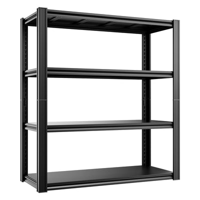 cynnda 4-Tier 40" W x 20" D x 60" H Garage Shelving Garage Storage Shelves 2500LBS Metal Industrial Shelf Adjustable Heavy Duty Shelving Storage Rack Shelving Unit (Black)
