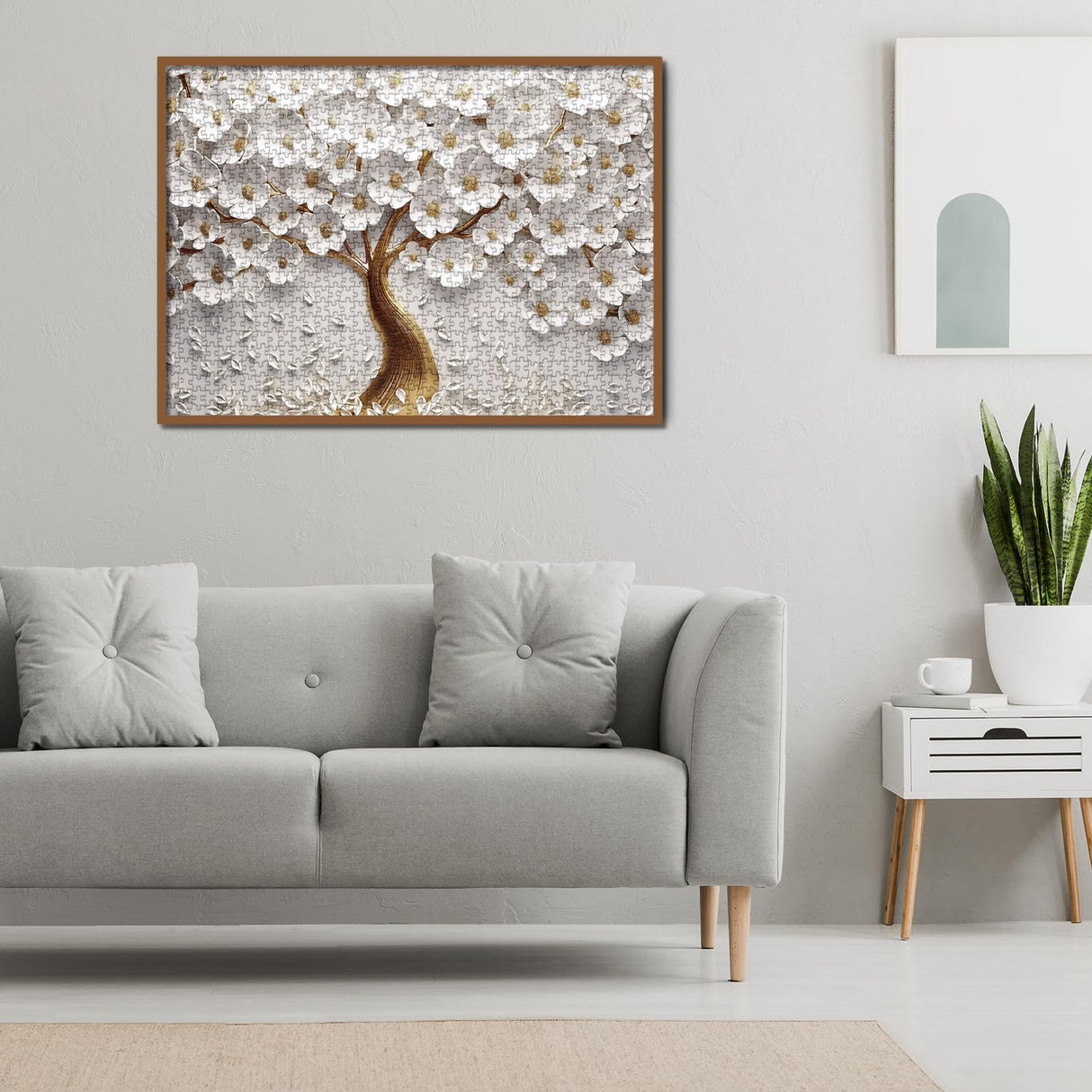 Flower Tree Puzzles for Adults 1000 Pieces Nature, Hard Floral Jigsaw Puzzle, Pretty Plant Orchid Puzzle BBOLDIN