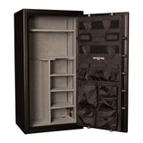 Tracker Safe Gun Safe with Mechanical Lock, 1 Hr Fire Rating, 24x30x59, 22 Gun Cap., Black Tracker Safe