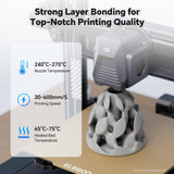 DEEPLEE Rapid PETG Filament 1.75mm, High Speed PETG 3D Printer Filament Up to 600 mm/s, Dimensional Accuracy +/- 0.02 mm, Fits for Most FDM 3D Printers, 1kg Black Deeplee