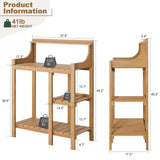 LMP HDPS Potting Bench Table, Potting Bench, Potting Benches for Outside, 50’’x17.5x37.5' (LxWxH) All Weather Potting Table Work Station for Outside Gardening, Wooden Like LMP