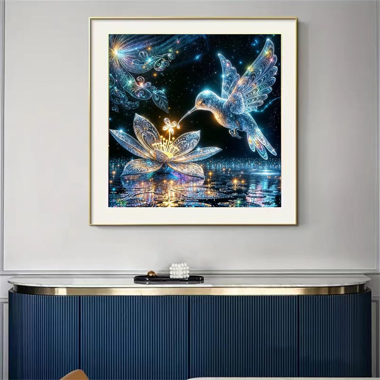 SHICERNHJ Hummingbird Diamond Art Kits for Adults,DIY Bird Diamond Painting Kits Round Diamond Dots for Adults,5D Full Drill Painting Kit Art and Crafts for Adult Home Wall Decor 14 X 14inch SHICERNHJ