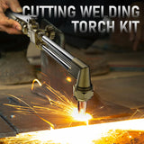 YESWELDER Oxygen & Acetylene Torch Kit, Welding Cutting Torch Kit, Gas Cutting Torch with Regulator Nozzles Hose Goggles YESWELDER