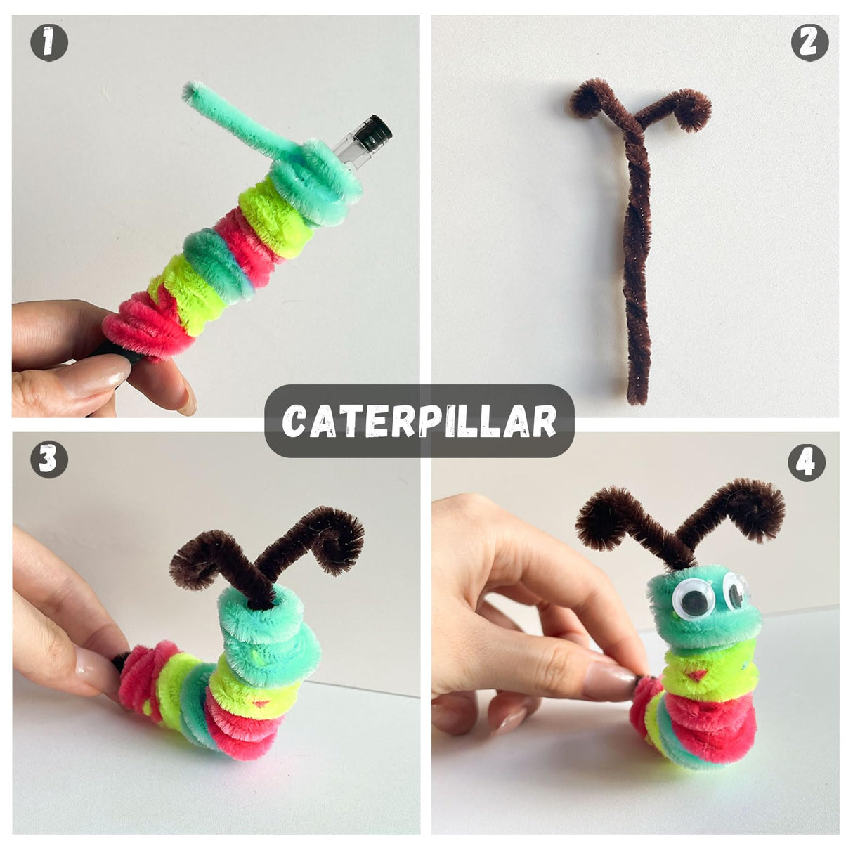 Pipe Cleaners Craft Supplies,Multi-Colored Chenille Stems for DIY Arts Crafts Project,Green Pipe Cleaners Bulk Easter Basket Stuffers,Fidget Toys for Ages 8-13,Teen Girl Gifts,Kids Crafts VZF