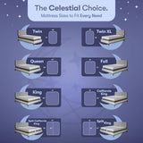 Celestial Sleep Gel Memory Foam Mattress in a Box, Made in The USA, CertiPUR-US Bed, 8 inch Firm - King Celestial Sleep